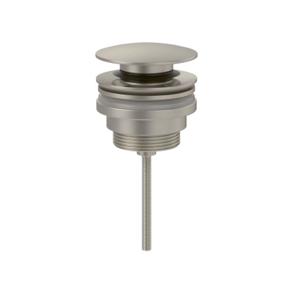 Cutout image of Villeroy & Boch Matt Brushed Nickel Universal Click-Clack Basin Waste